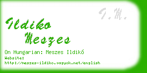 ildiko meszes business card